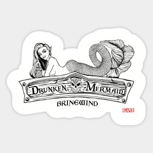 ReaperCon 2020 - Drunken Mermaid Fade Sticker